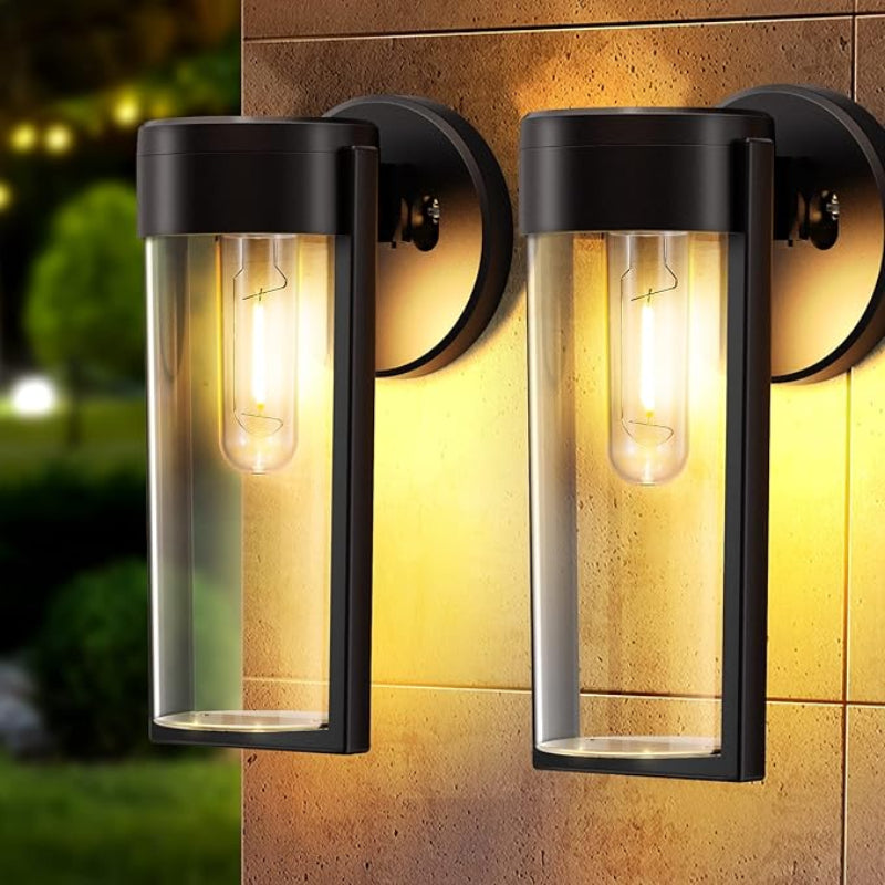 Solar Wall Lantern with Dusk Sensor – Weather-Resistant Outdoor Light for Patios and Gardens 1