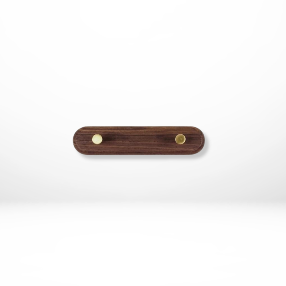 Space-Saving Wall Hooks with Brass Accents – Natural Wood Coat Hooks for Wall, Ideal for Coats, Towels, Bags, and Keys 8