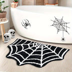 Spider Web Rug - Soft Faux Cashmere for Gothic Halloween Décor 3