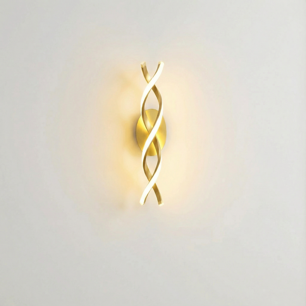 Spiral LED Wall Sconce - Soft Ambient Light & Slim Vertical Design 0