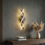 Spiral LED Wall Sconce - Soft Ambient Light & Slim Vertical Design 4