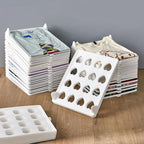 Stackable Shirt Organizer Boards - Foldable Design for Efficient Storage 0