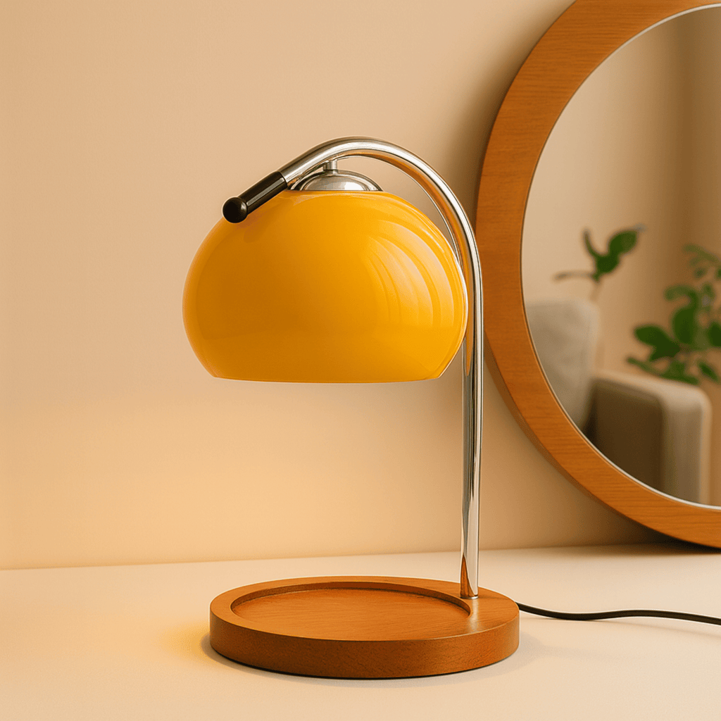Stained Glass Table Lamp - LED Light With Candle Warming Function 0