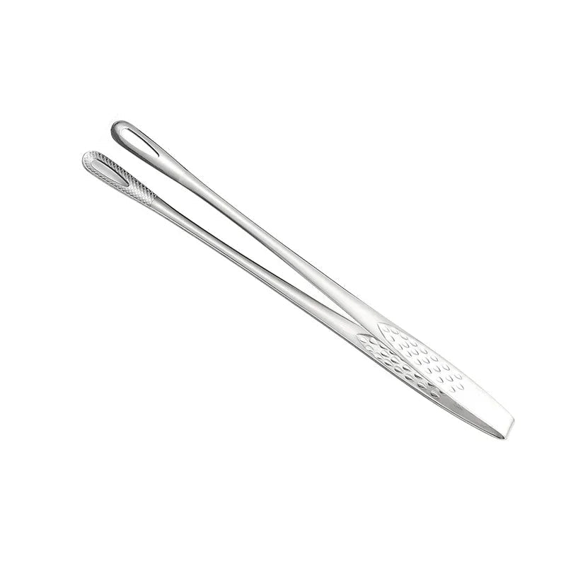 Stainless Steel BBQ Grill Tongs Set of 6 – Precision Food Handling and Serving Tongs for Grilling and Cooking 0