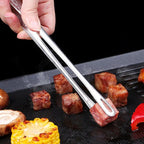 Stainless Steel BBQ Grill Tongs Set of 6 – Precision Food Handling and Serving Tongs for Grilling and Cooking 4