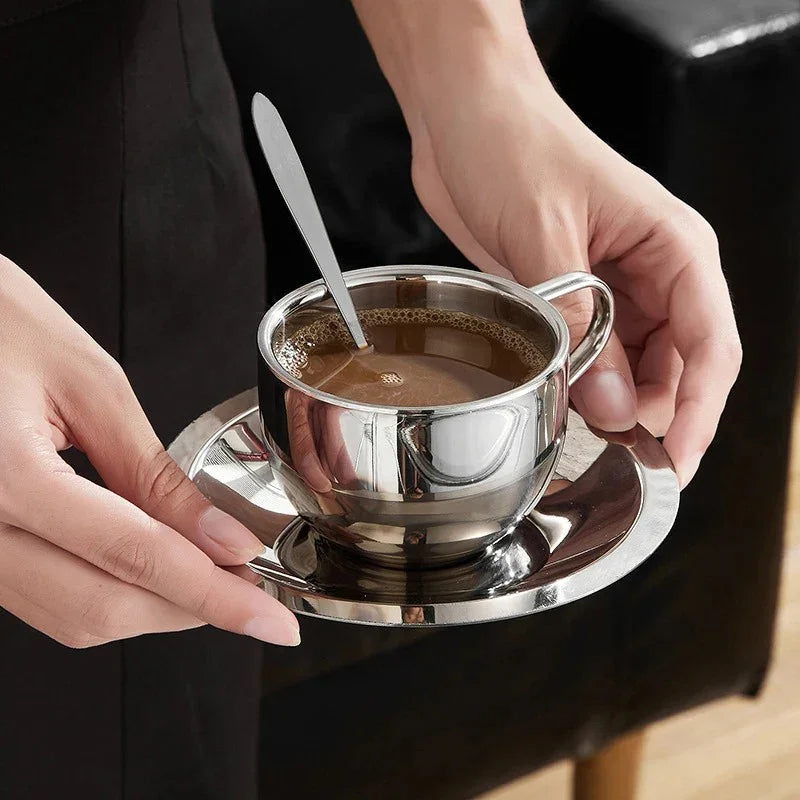 Stainless Steel Coffee Mug Set - Durable, Stylish, Temperature Retentive 5