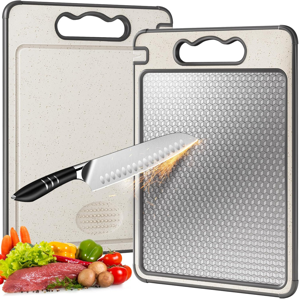Stainless Steel Cutting Board - Scratch Resistant & Dual-Sided Design 0