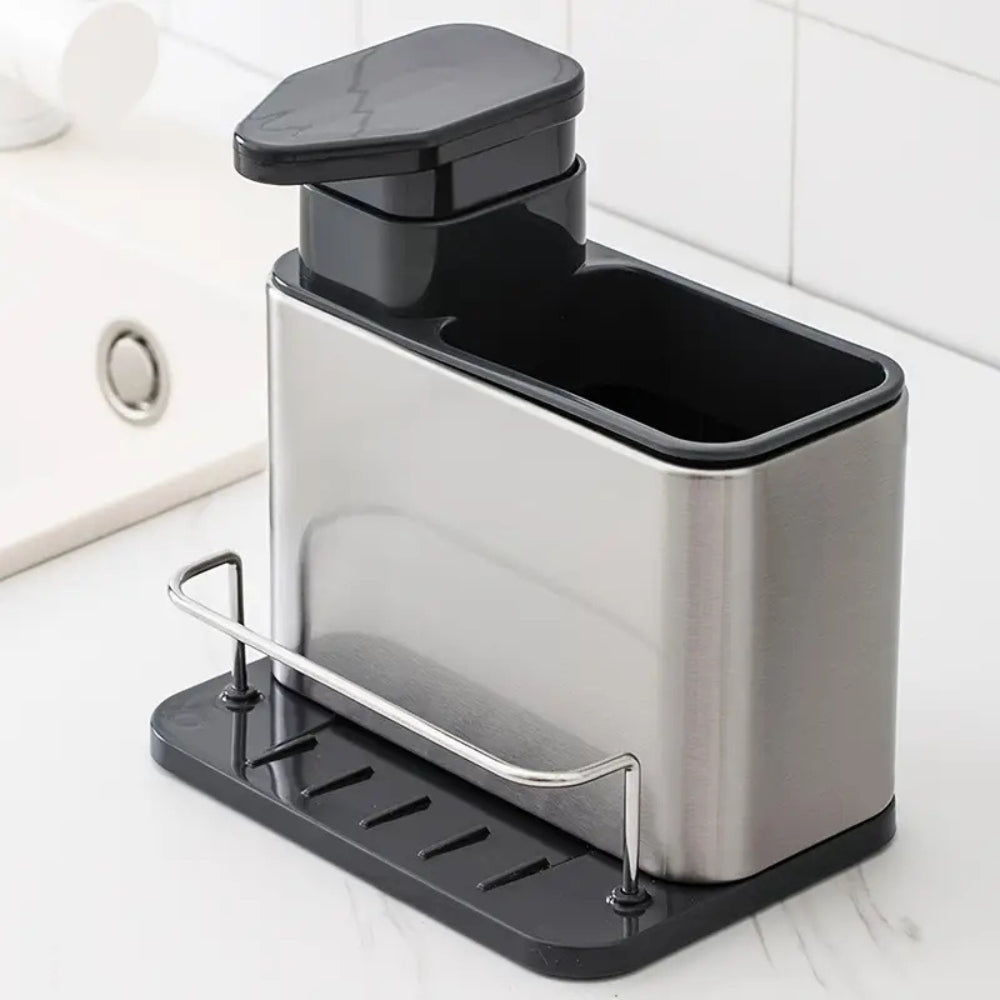 Stainless Steel Dish Soap Dispenser for Kitchen Sink - Organized & Space-Saving 5