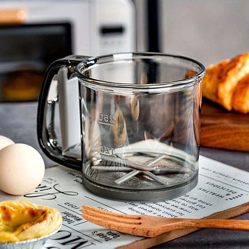 Stainless Steel Flour Sifter - Sifting Flour for Even Baking Results 0