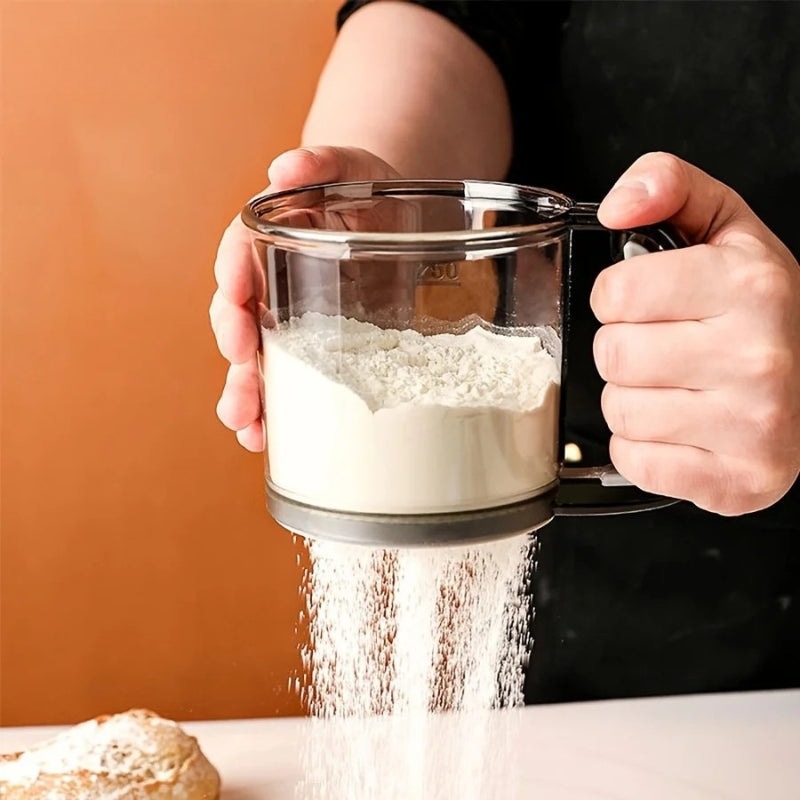 Stainless Steel Flour Sifter - Sifting Flour for Even Baking Results 2