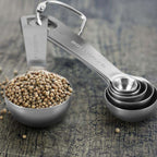 Stainless Steel Measuring Spoon Set - 6 Durable Spoons for Accurate Cooking 0