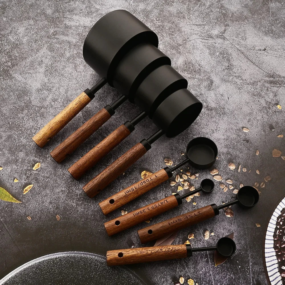 Stainless Steel Measuring Spoon Set - Accurate Measurements & Elegant Design 0