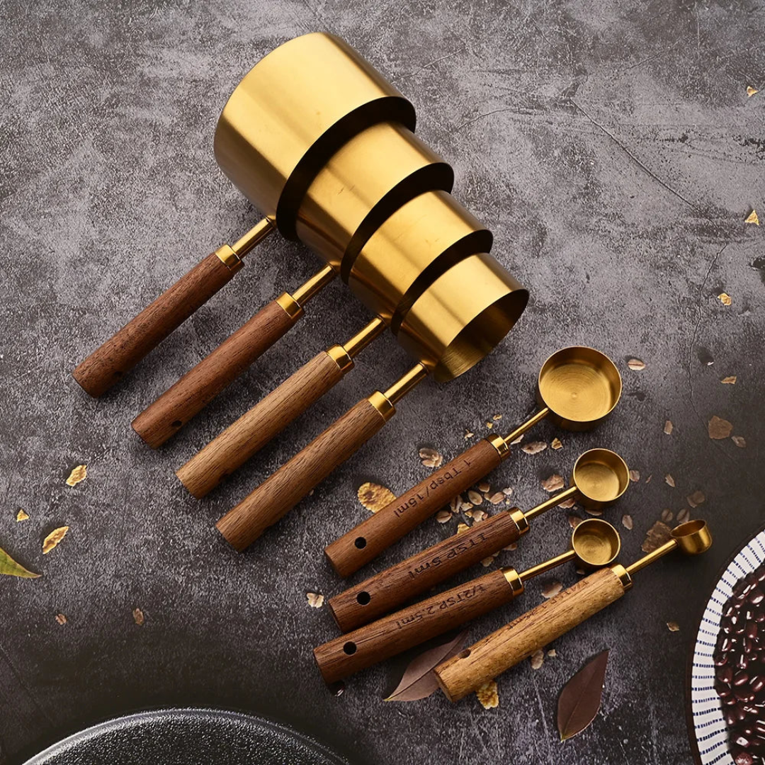 Stainless Steel Measuring Spoon Set - Accurate Measurements & Elegant Design 1