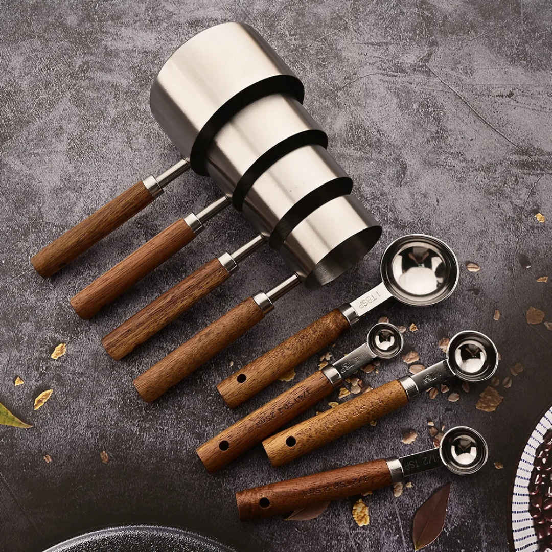 Stainless Steel Measuring Spoon Set - Accurate Measurements & Elegant Design 2