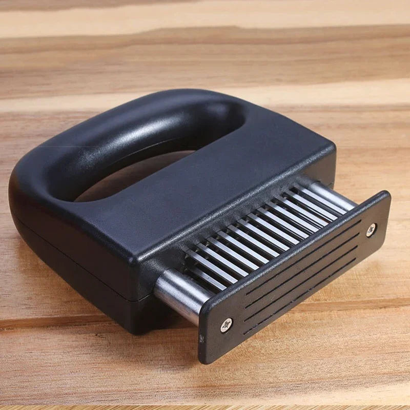 Stainless Steel Meat Tenderizer Tool - Ergonomic Design & Efficient Blades 1
