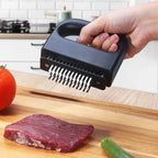 Stainless Steel Meat Tenderizer Tool - Ergonomic Design & Efficient Blades 6