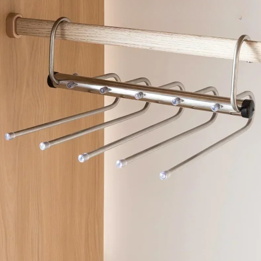 Stainless Steel Pants Hanger - Maximize Closet Space & Easy Access 5