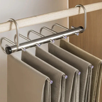 Stainless Steel Pants Hanger - Maximize Closet Space & Easy Access 8