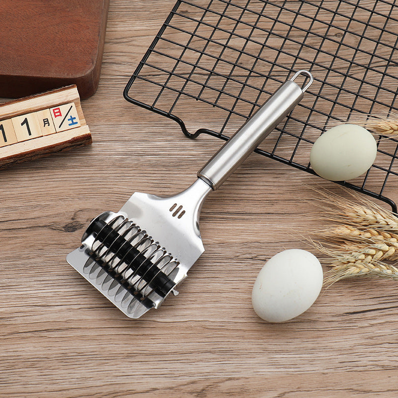 Stainless Steel Pasta Cutter - Ergonomic, Durable Noodle Roller Slicer 0