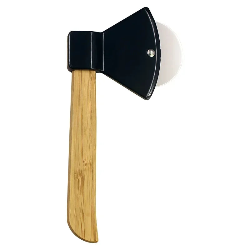 Stainless Steel Pizza Cutter Wheel - Sharp Blade & Bamboo Handle for Easy Slicing 7