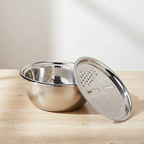 Stainless Steel Prep & Drain Set - Multi-Function Kitchen Tool & Utensils 0
