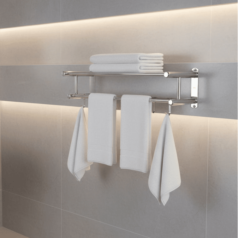 Stainless Steel Towel Holder - Space-Saving and Stylish Design 1