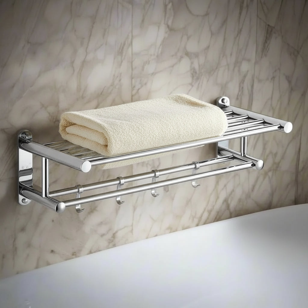 Stainless Steel Towel Holder - Space-Saving and Stylish Design 2