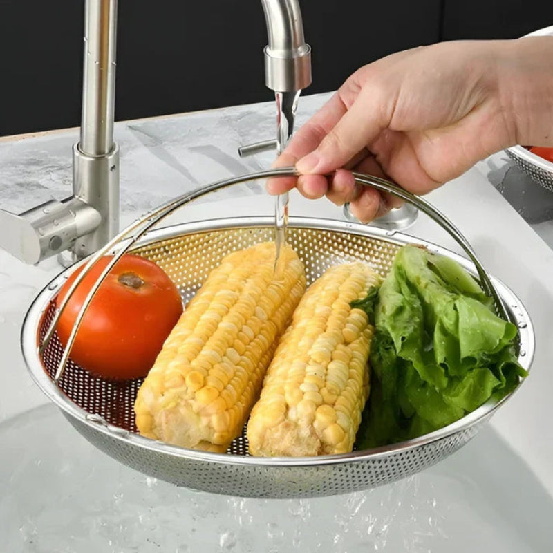 Stainless Steel Vegetable Steamer Basket - Durable, Foldable Design 3