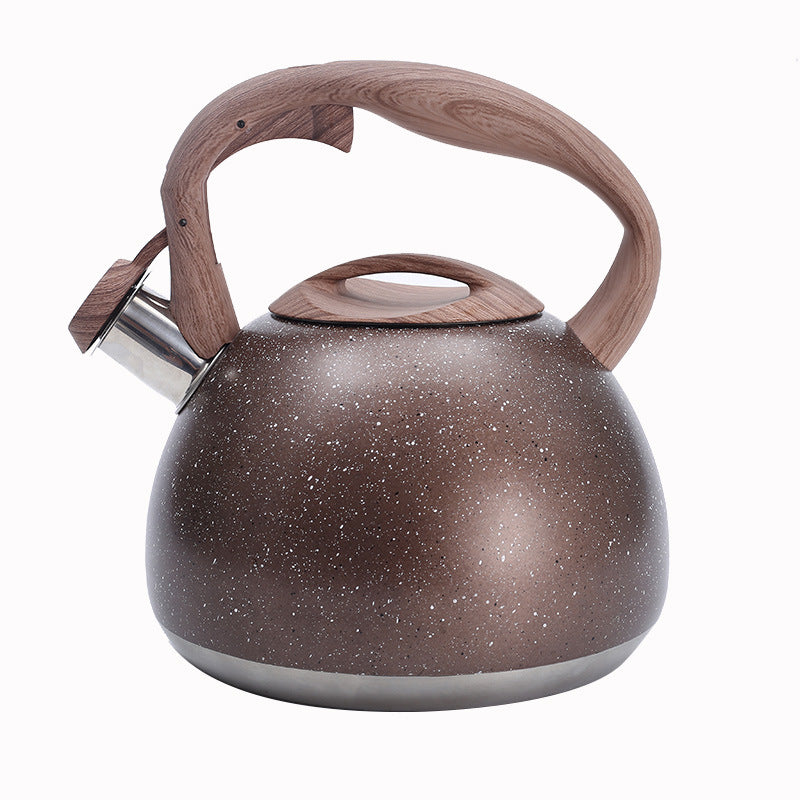 Stainless Steel Whistling Tea Kettle - 2.8L Stovetop Design, Ergonomic Handle 5
