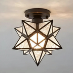 Star-Shaped LED Ceiling Light - Tri-Color, Energy-Efficient Design 6