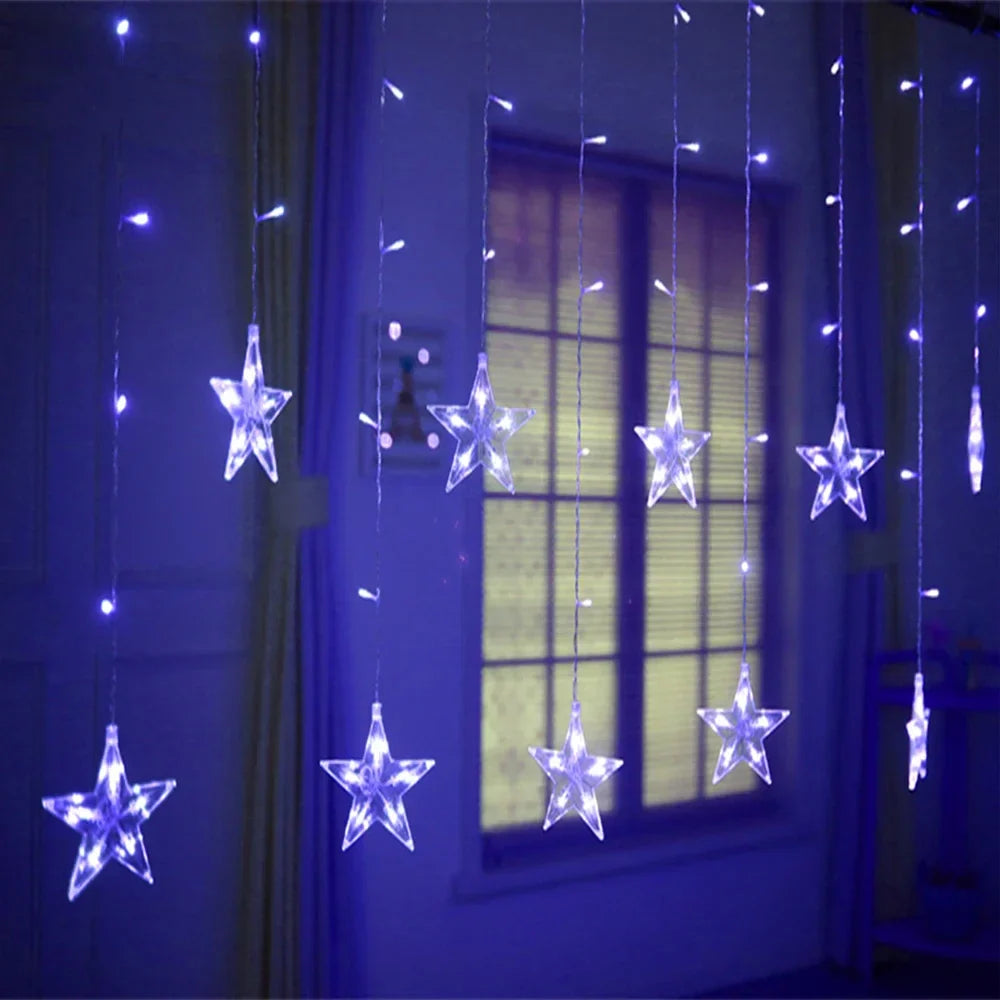 StarGlow Outdoor String Lights - 10 LED Stars, 8 Modes, Weather Resistant 3