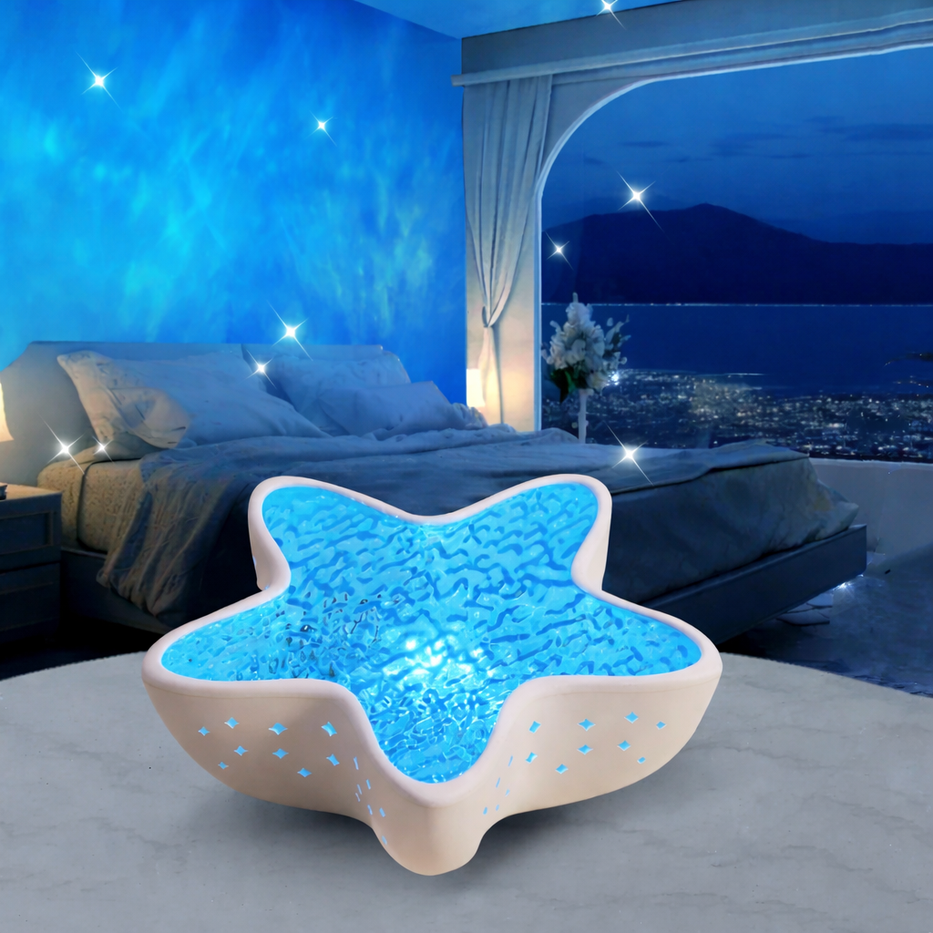 Starfish Light Projector - Rechargeable Night Light with 7 Color Modes 0