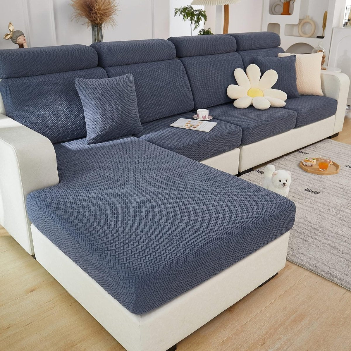 Stretch Sofa Cover - Pet Friendly, Washable & Universal Fit 2