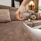 Stretch Sofa Cushion Cover - Vintage Leather Look, Durable Protection 8