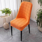 Stretchable Dining Chair Cover in Soft Microfiber Blend – Elegant Fit for Curved Chairs, Machine Washable, Various Colors Available 0