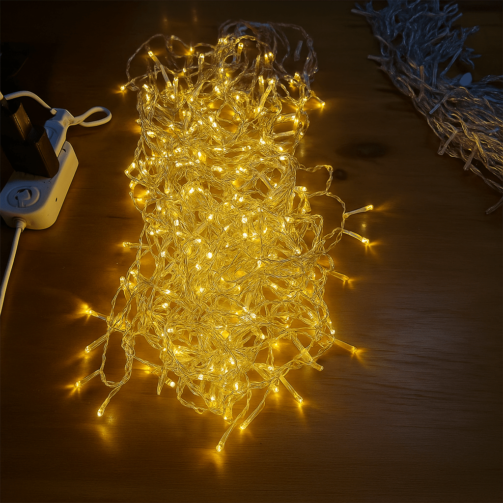 String Lights - Twinkling Warm & Cool White, Extendable Outdoor Decor 5