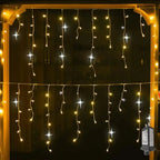 String Lights - Twinkling Warm & Cool White, Extendable Outdoor Decor 8