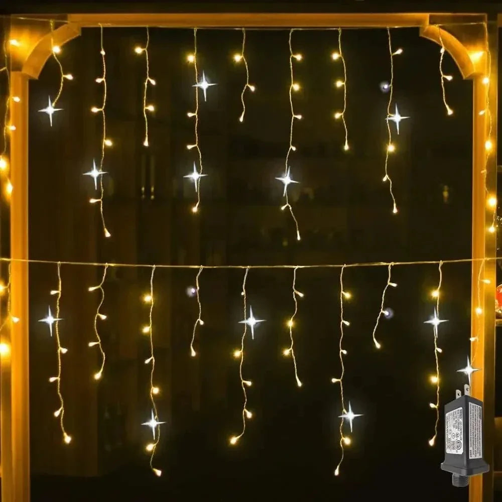 String Lights - Twinkling Warm & Cool White, Extendable Outdoor Decor 8