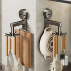 Suction Cup Hooks - 360° Rotating Design for Space-Saving Kitchen Organization 1