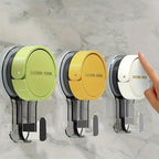 Suction Cup Hooks 3-Pack - Strong Hold for Shower & Smooth Surfaces 0