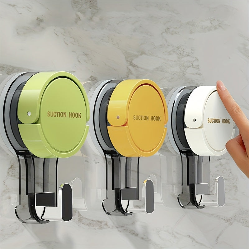 Suction Cup Hooks 3-Pack - Strong Hold for Shower & Smooth Surfaces 1