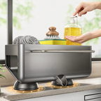 Suction Cup Sink Organizer - Rust-Resistant Kitchen Storage Caddy 1