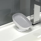 Suction Cup Soap Dish - Easy Installation & Space-Saving Shower Holder 0