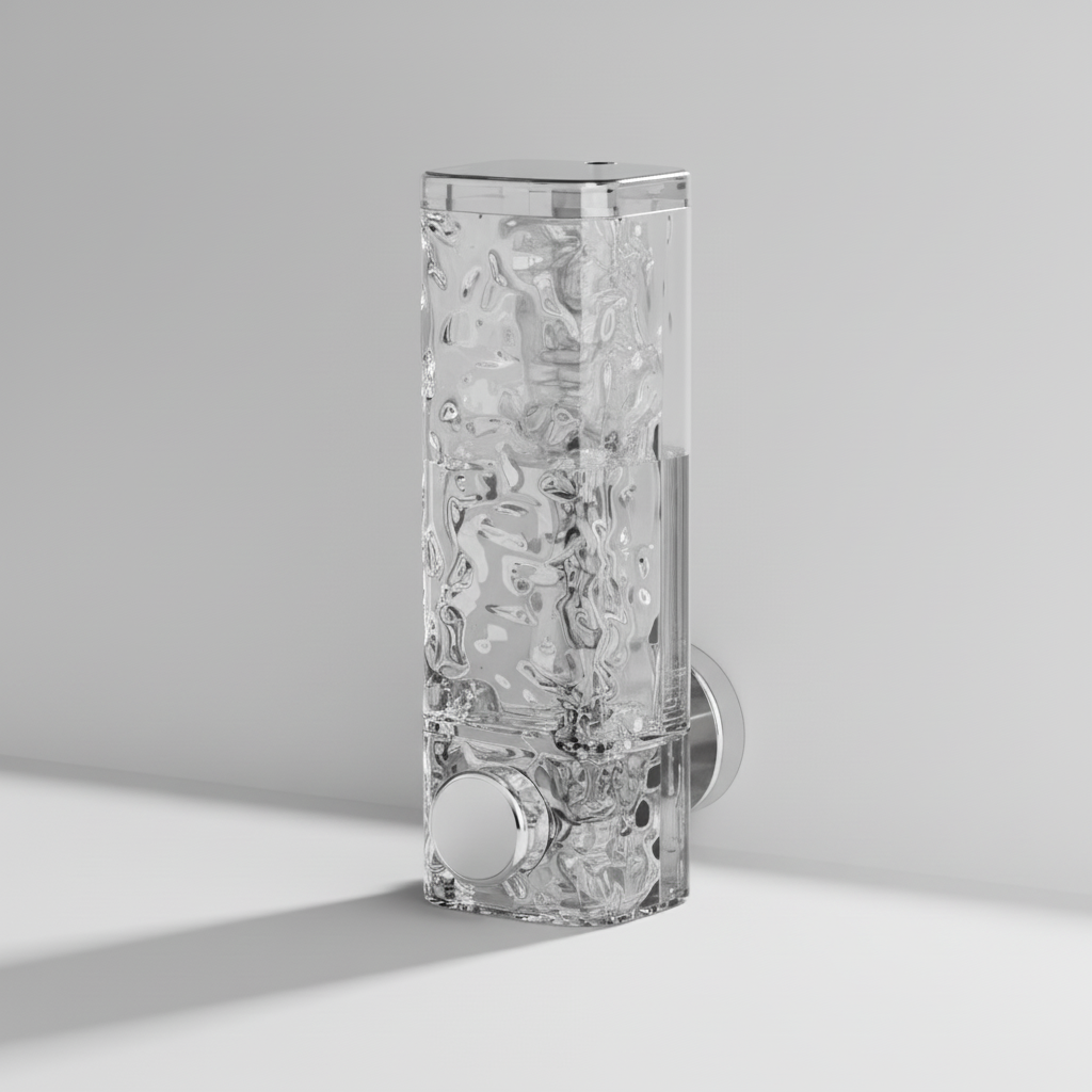 Suction Cup Soap Dispenser - Drill-Free Mount, Clear Fill Indicator 0