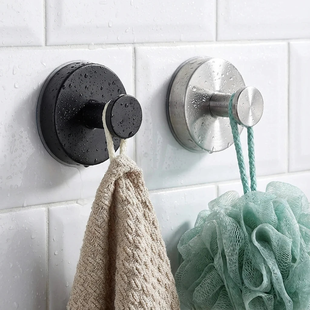 Suction Hooks Stainless Steel 6x6 cm No Drill 4 Pack 5