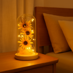 Sunflower Table Lamp with Touch Dimmer – Warm White LED Bedside Table Lamp for Cozy Ambiance 2