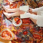 Sunrise Boho Reversible Cooling Blanket - Breathable Cotton for Comfort 4