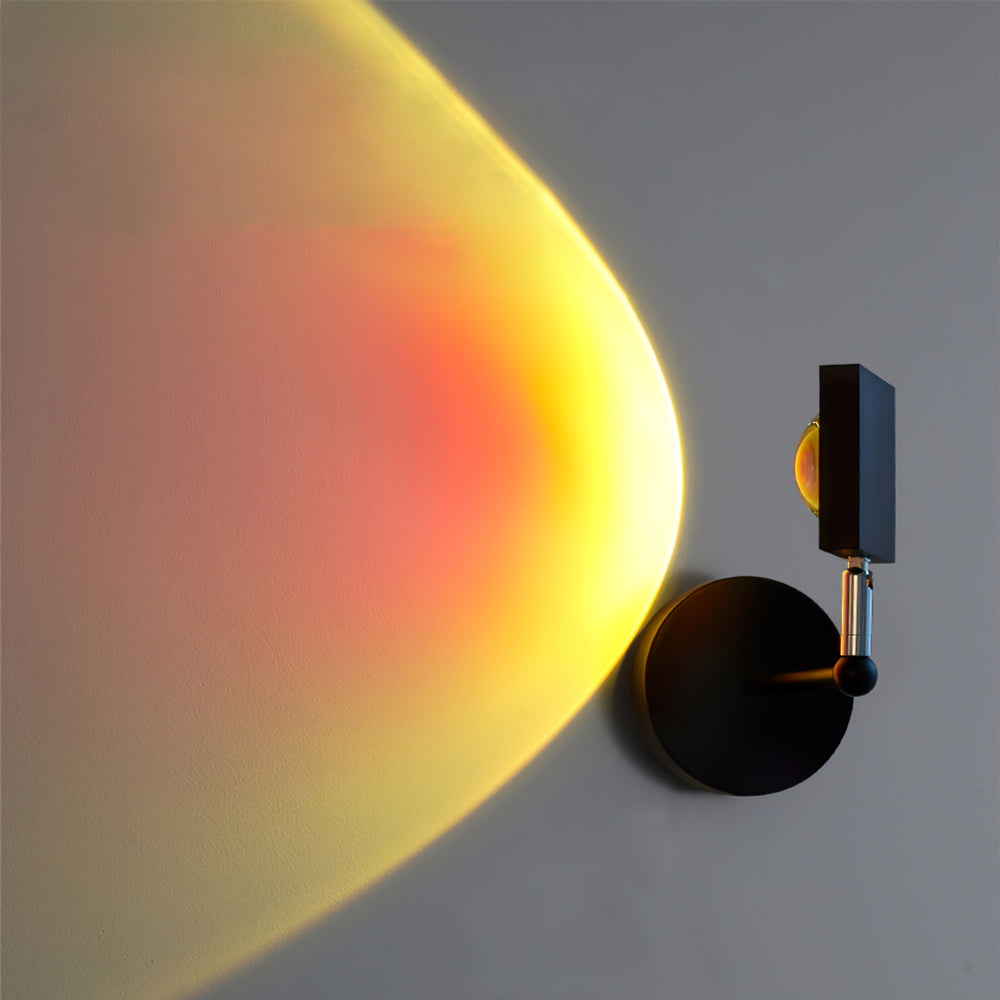 Sunset Wall Sconce Lighting - Dual-Tone LED Halo Effect, Modern Design 0