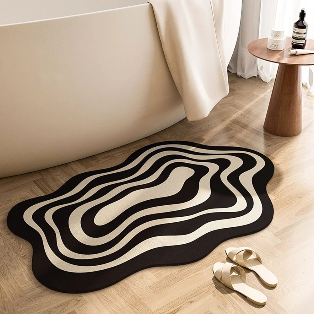 Super Absorbent Non-Slip Bath Mat - Quick-Drying & Durable Design 0