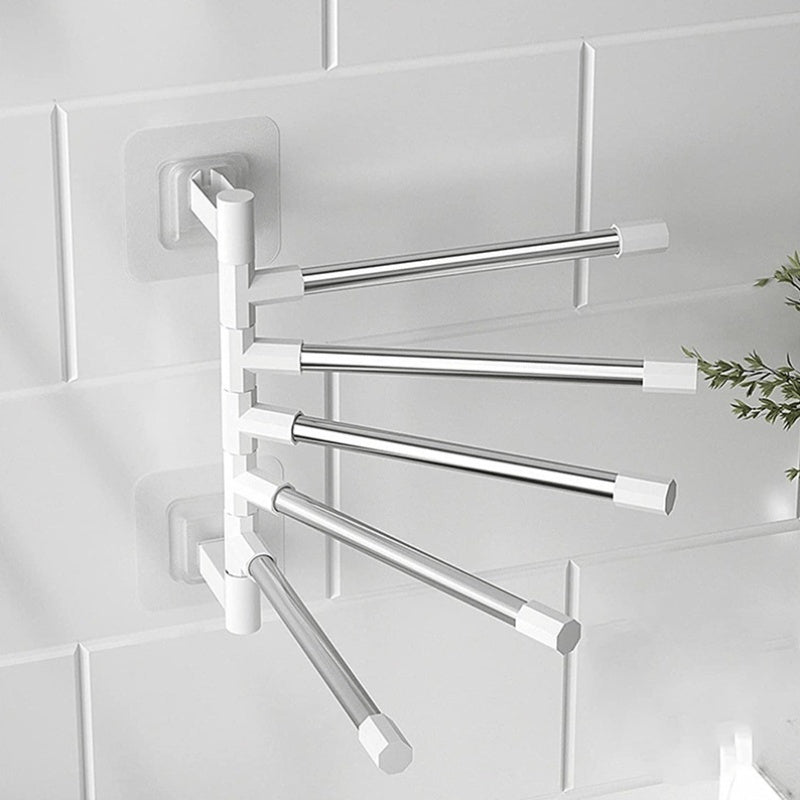 Swivel Towel Rack - Space-Saving 5-Arm Bathroom Towel Storage Solution 4